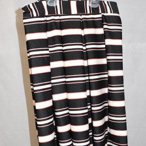 Stripped Skirt Knee Length